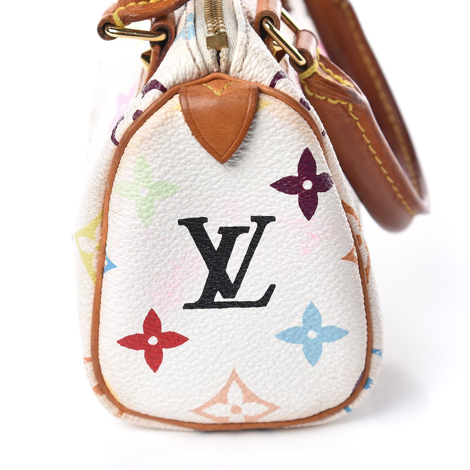 Louis Vuitton Monogram Multicolor Mini Sac HL Speedy White 7 of 13