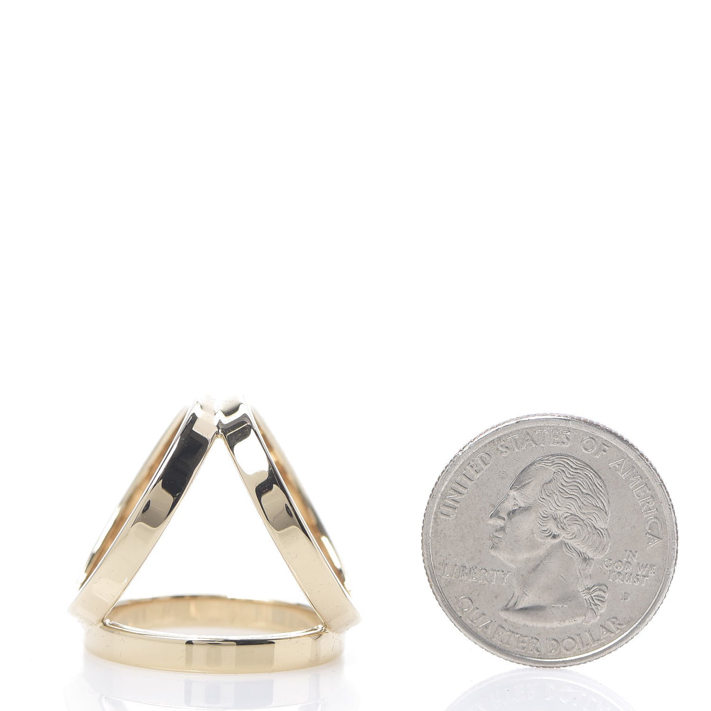 Permabrass Gold Plated Trio Scarf Ring