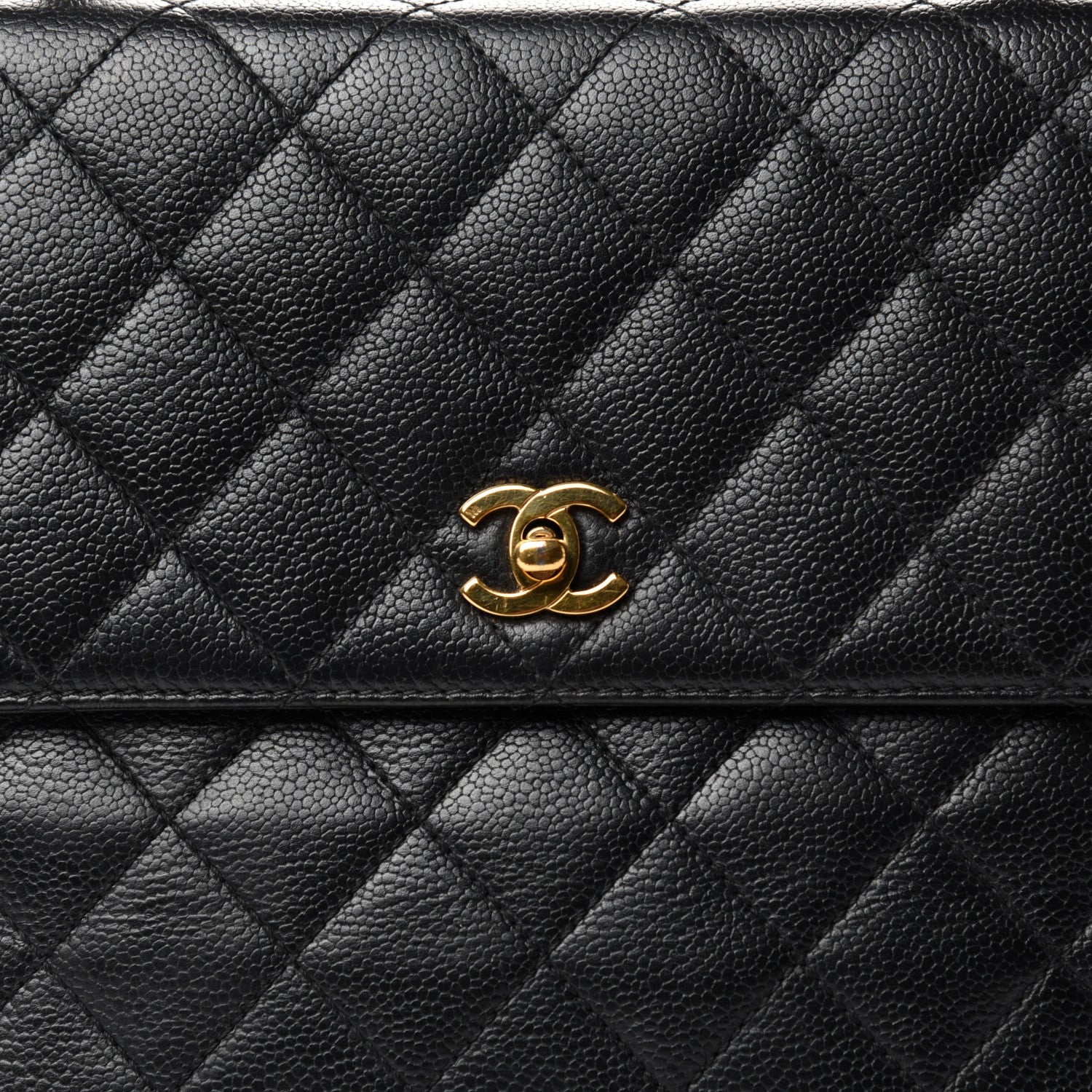 Chanel Caviar Quilted Jumbo Kelly Flap Black 9 of 9