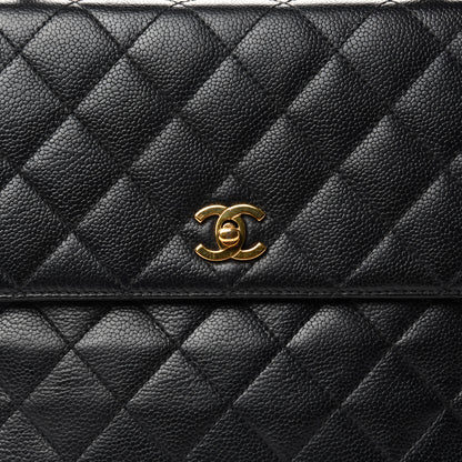 Chanel Caviar Quilted Jumbo Kelly Flap Black 9 of 9