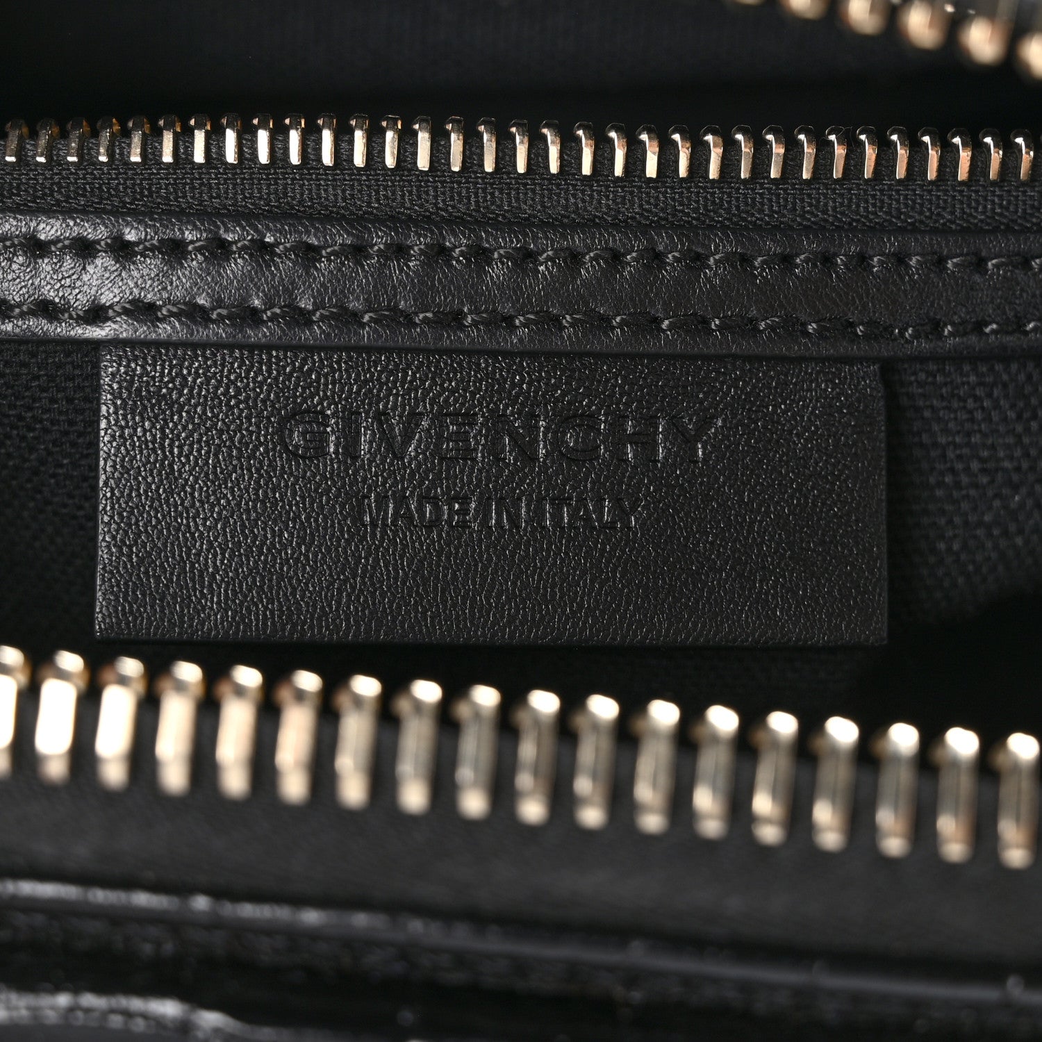 Givenchy Calfskin Crocodile Embossed Small Antigona Black 6 of 10