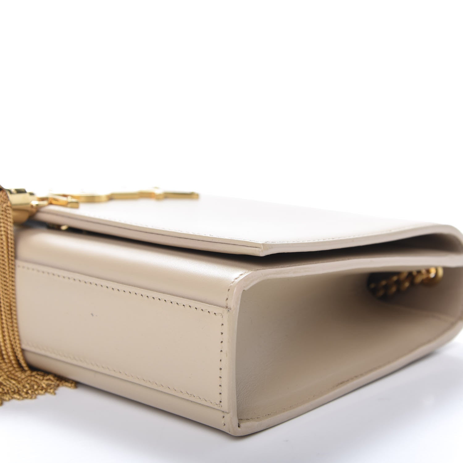 Saint Laurent Smooth Calfskin Medium Classic Monogram Kate Tassel Satchel Nude Powder 6 of 11