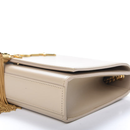 Saint Laurent Smooth Calfskin Medium Classic Monogram Kate Tassel Satchel Nude Powder 6 of 11