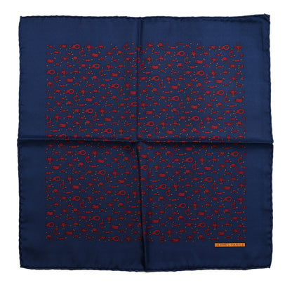 Hermes Silk Pocket Square Scarf 45 1 of 4