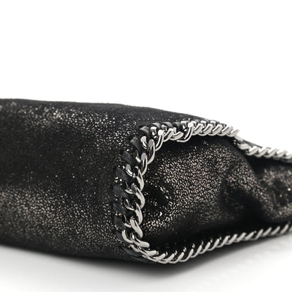 Stella McCartney Chamois Shiny Dotted Tiny Falabella Fold Over Tote Ruthenium 10 of 11