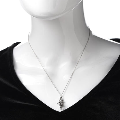 Tiffany Sterling Silver Cherub Pendant Necklace 2 of 6