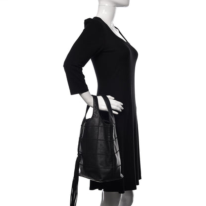 Chanel Calfskin Square Stitched Tassel Bag Black 2 of 9