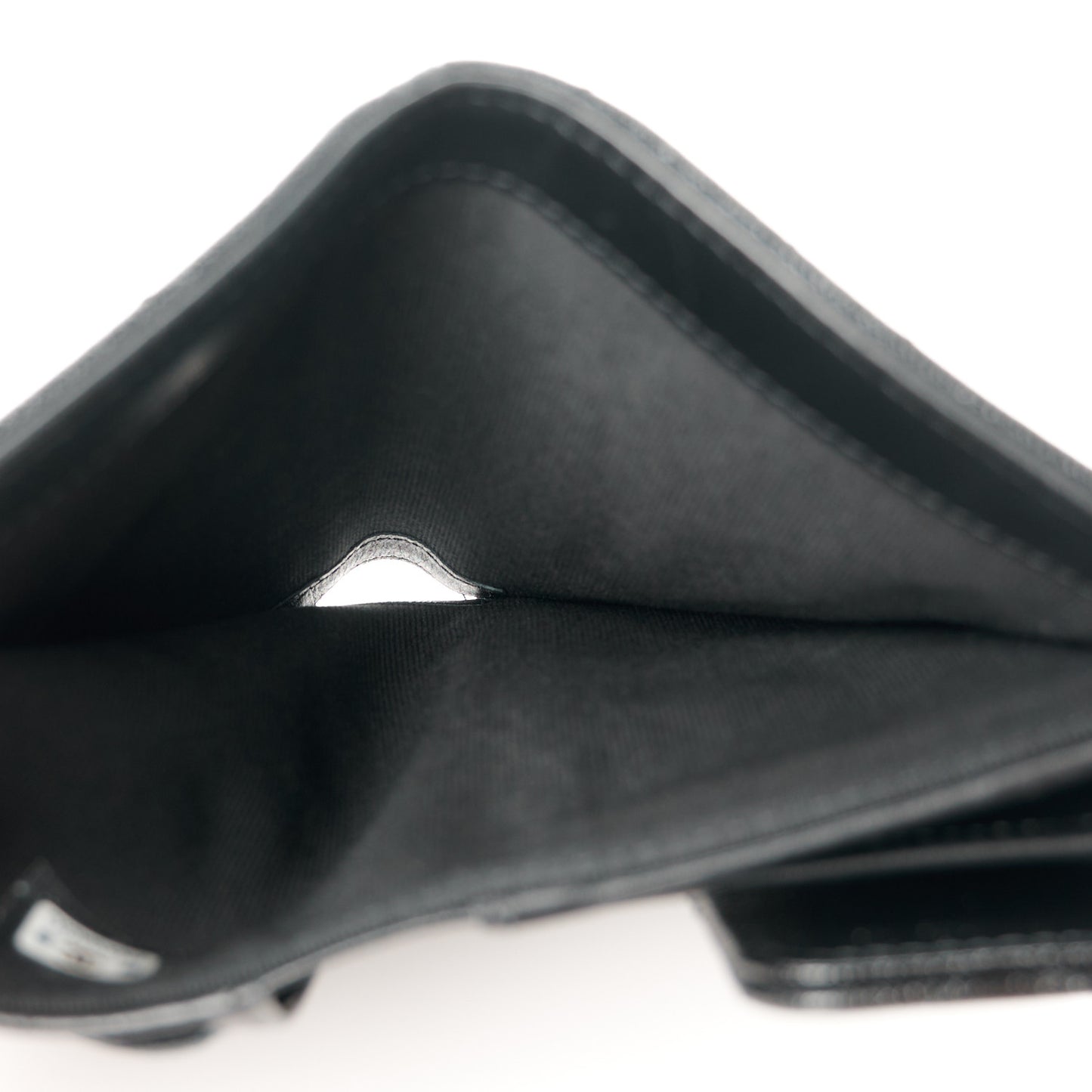 Caviar Quilted Studded CC Medium Flap Wallet Black