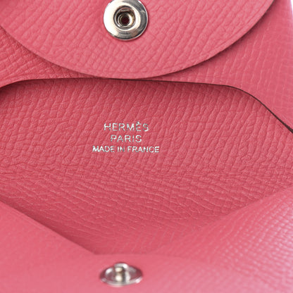 Hermes Epsom Bastia Coin Purse Rose Azalee 4 of 5