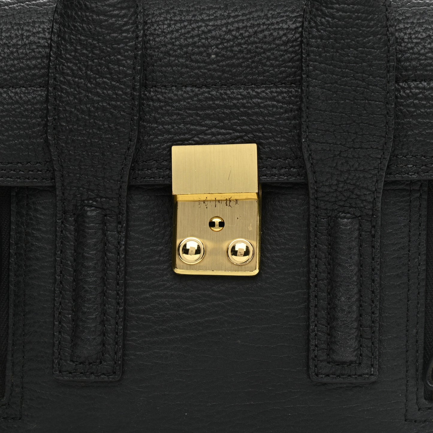 Textured Calfskin Mini Pashli Satchel Black