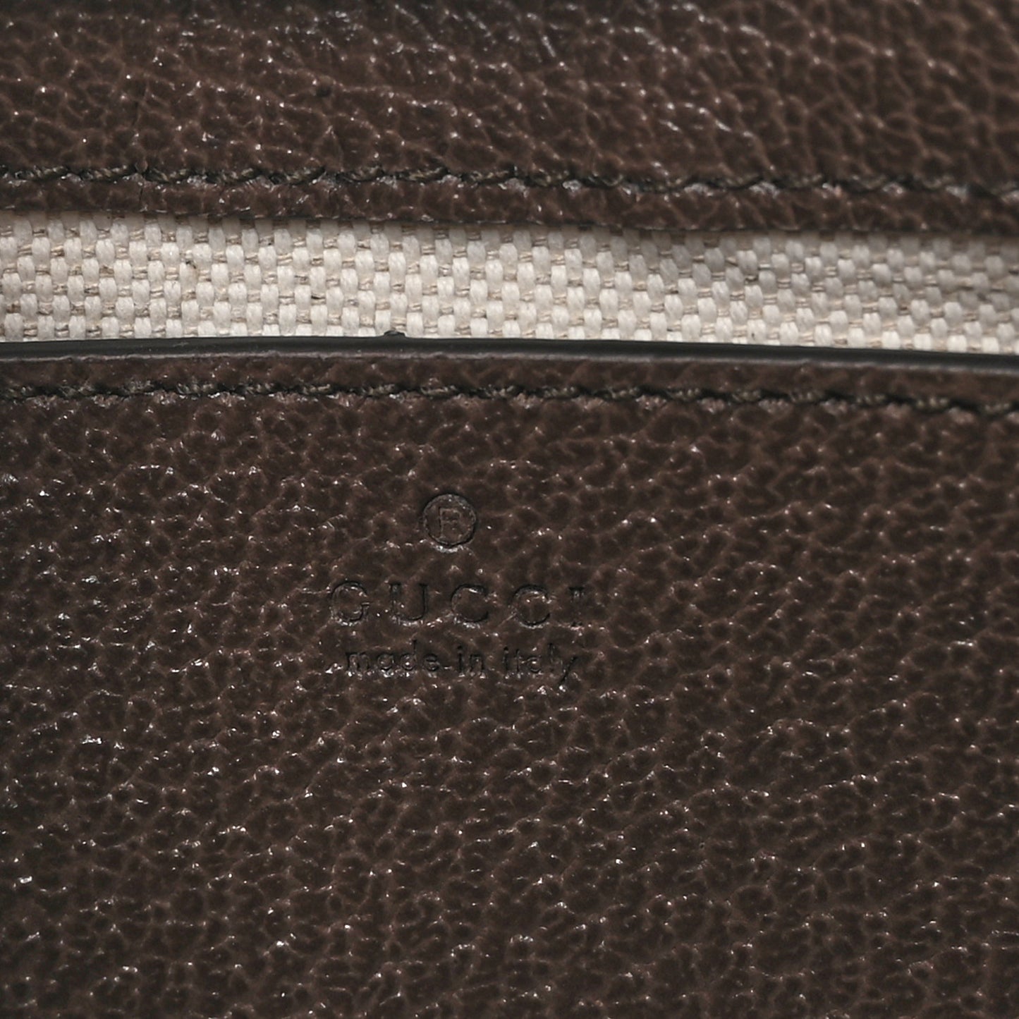 GG Supreme Monogram Textured Dollar Calfskin Mini Ophidia Chain Bag Beige Ebony