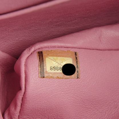Chanel Lambskin Quilted Medium Double Medium Light Pink 8 of 9