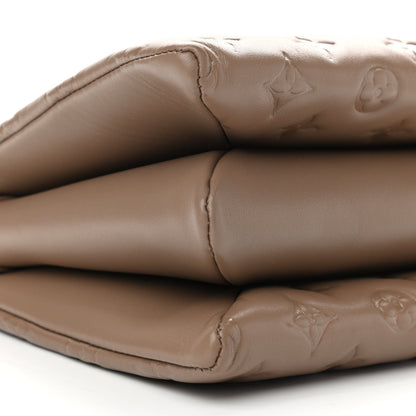 Louis Vuitton Lambskin Embossed Monogram Coussin PM Taupe 8 of 10