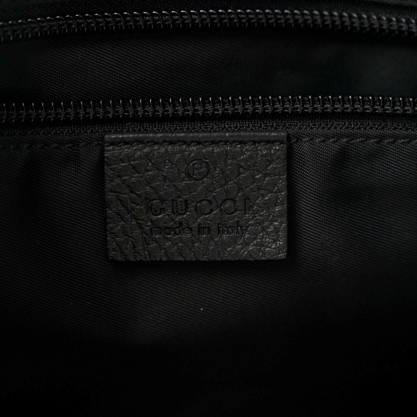 Nylon Monogram Dollar Calfskin Tote Black
