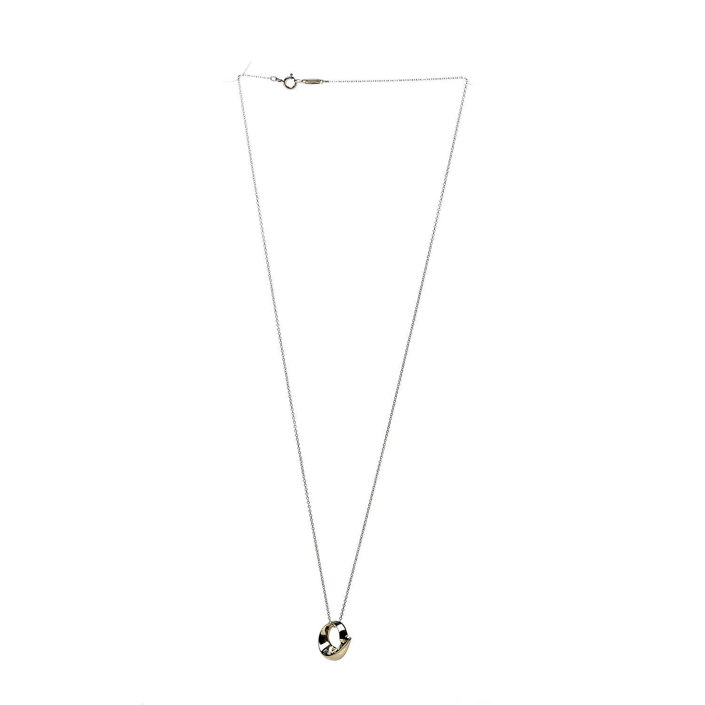 18K Yellow Gold Frank Gehry Believe Pendant Necklace