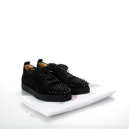 Christian Louboutin Suede Louis Junior Spikes Flat Sneakers 36.5 Black 8 of 8