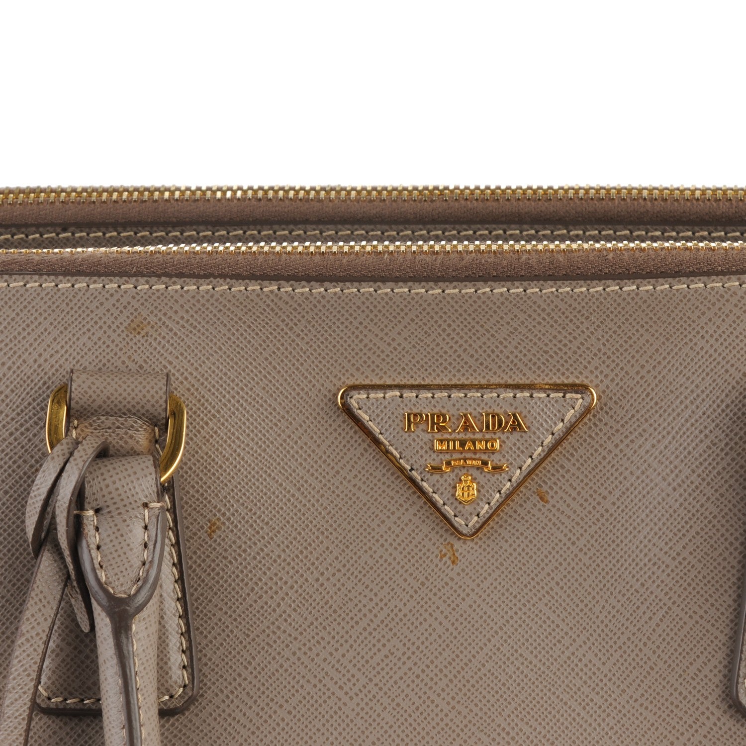 Prada Saffiano Medium Galleria Double Zip Tote Argilla 9 of 9