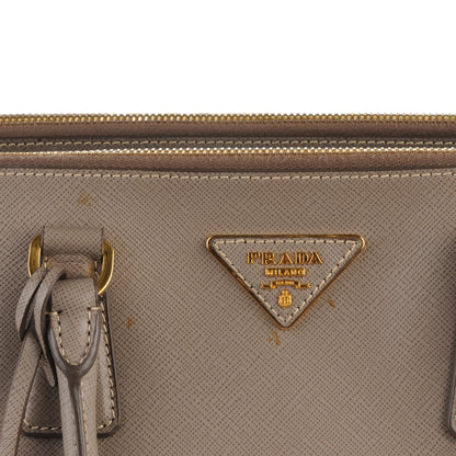 Prada Saffiano Medium Galleria Double Zip Tote Argilla 9 of 9