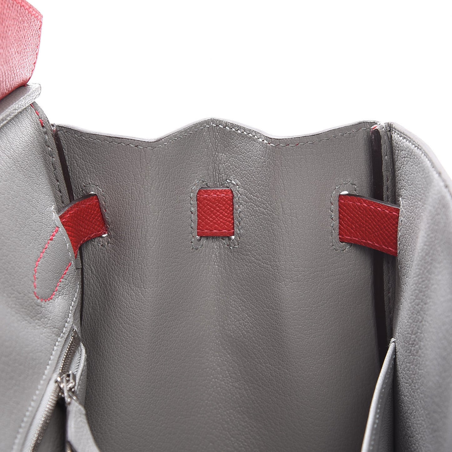 Epsom Horseshoe Birkin 30 Rouge Casaque Gris Mouette