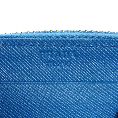 Prada Saffiano Metal Coin Purse Cobalto 5 of 9