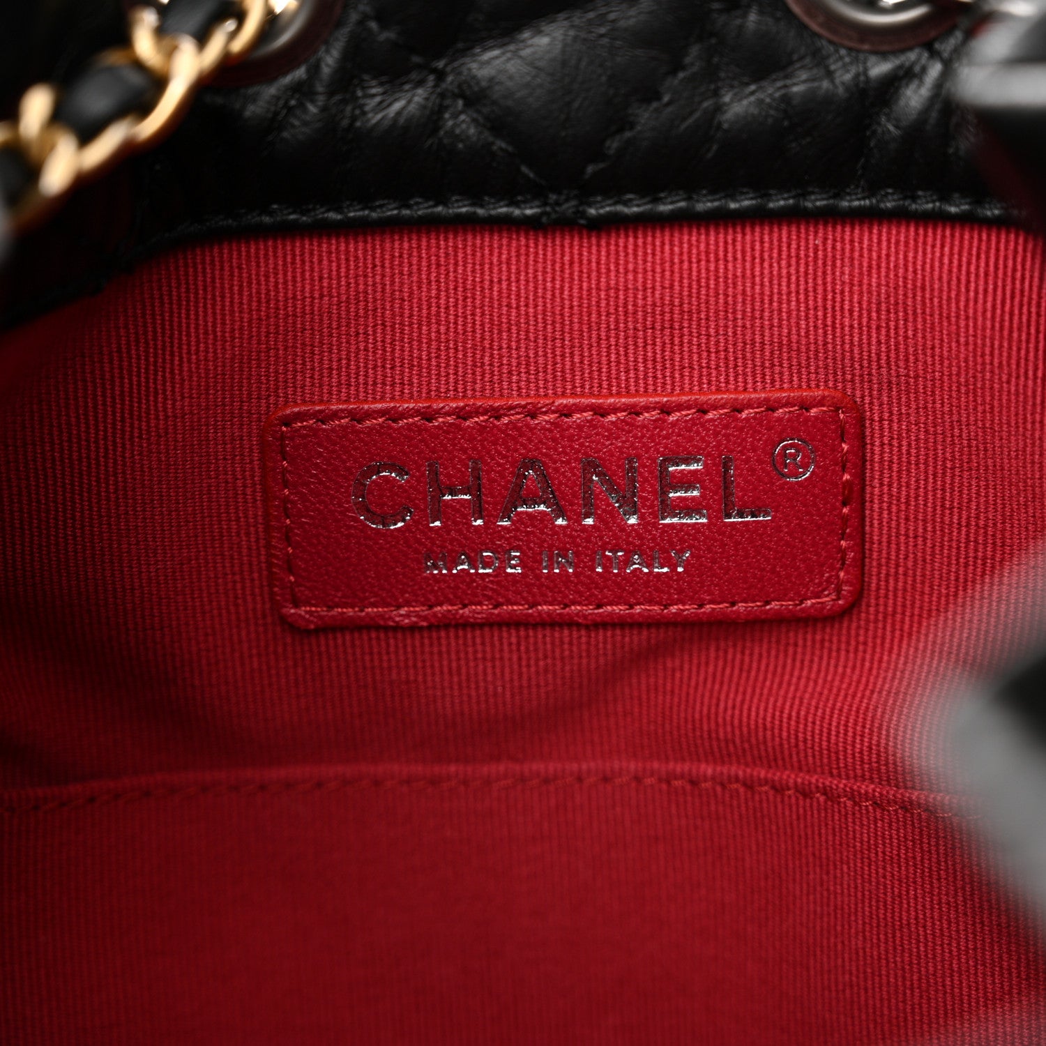 Chanel Aged Calfskin Quilted Small Gabrielle Backpack Black 6 of 10