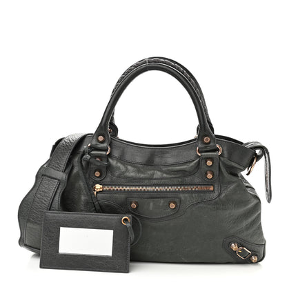 Balenciaga Agneau Giant 12 Rose Gold Hardware Town Anthracite 1 of 10