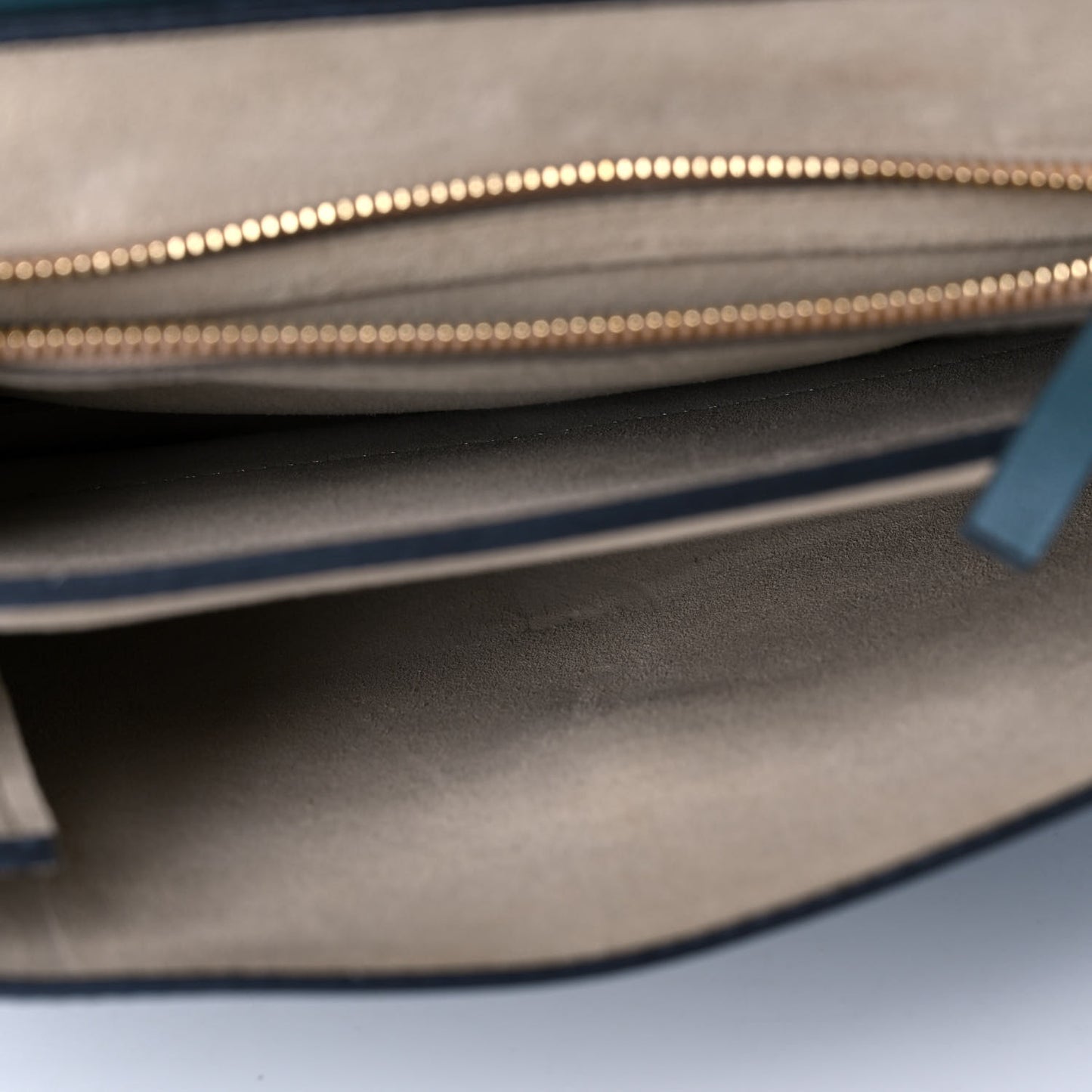 Suede Calfskin Medium Faye Shoulder Bag Cloudy Blue