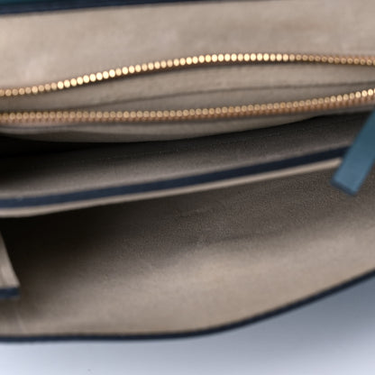 Chloe Suede Calfskin Medium Faye Shoulder Bag Cloudy Blue 9 of 10