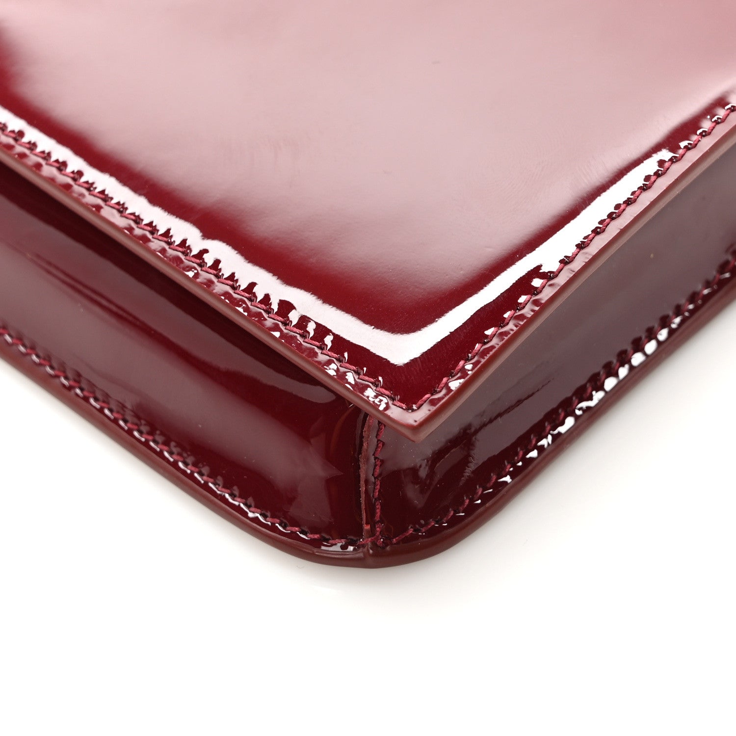 Saint Laurent Patent Monogram Phone Holder Crossbody Chataigne 8 of 8