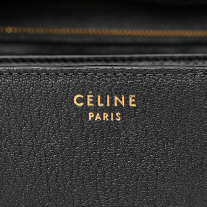 Celine Liege Calfskin Medium Classic Box Flap Bag Black 6 of 18