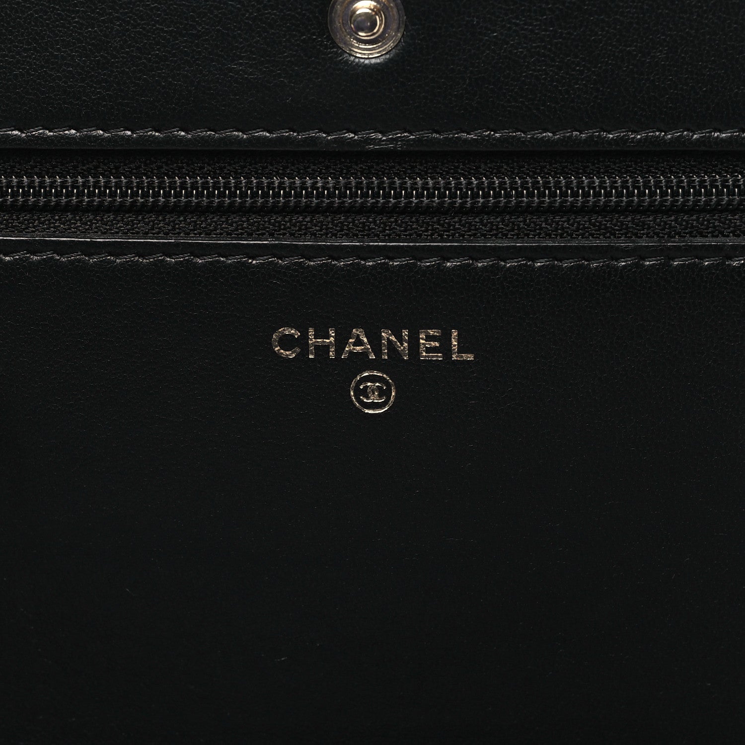 Chanel Lambskin Quilted Korean Garden Wallet On Chain WOC Black 6 of 11