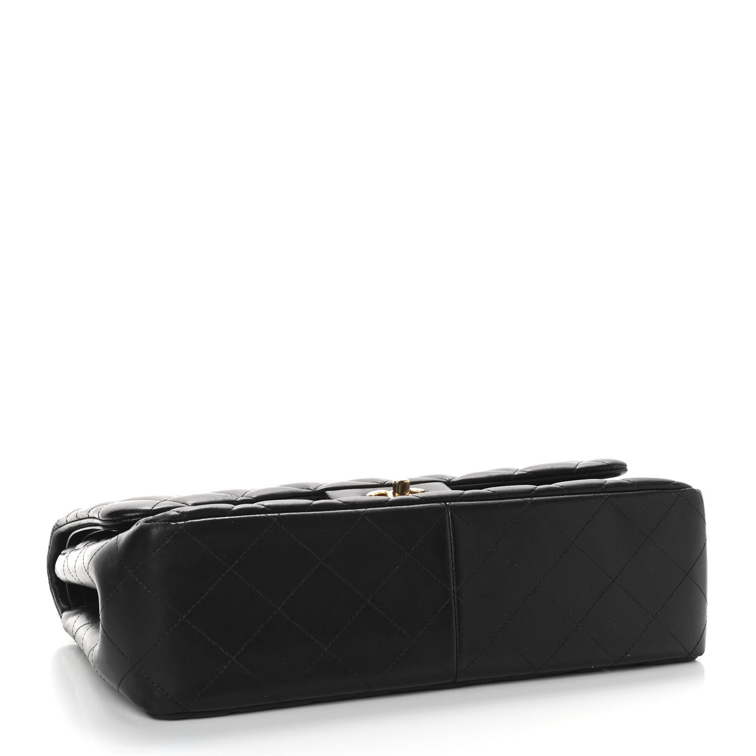 Chanel Lambskin Quilted Jumbo Double Flap Black 4 of 13
