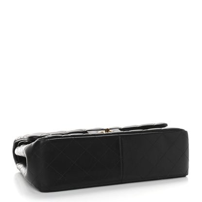 Chanel Lambskin Quilted Jumbo Double Flap Black 4 of 13