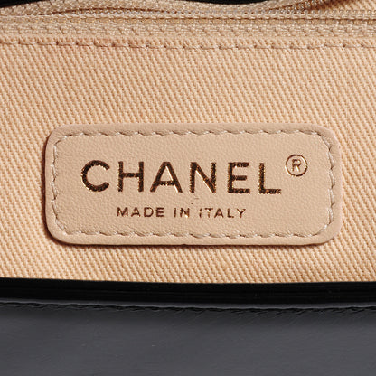 Chanel Glazed Calfskin Large Boy Flap Black 7 of 9