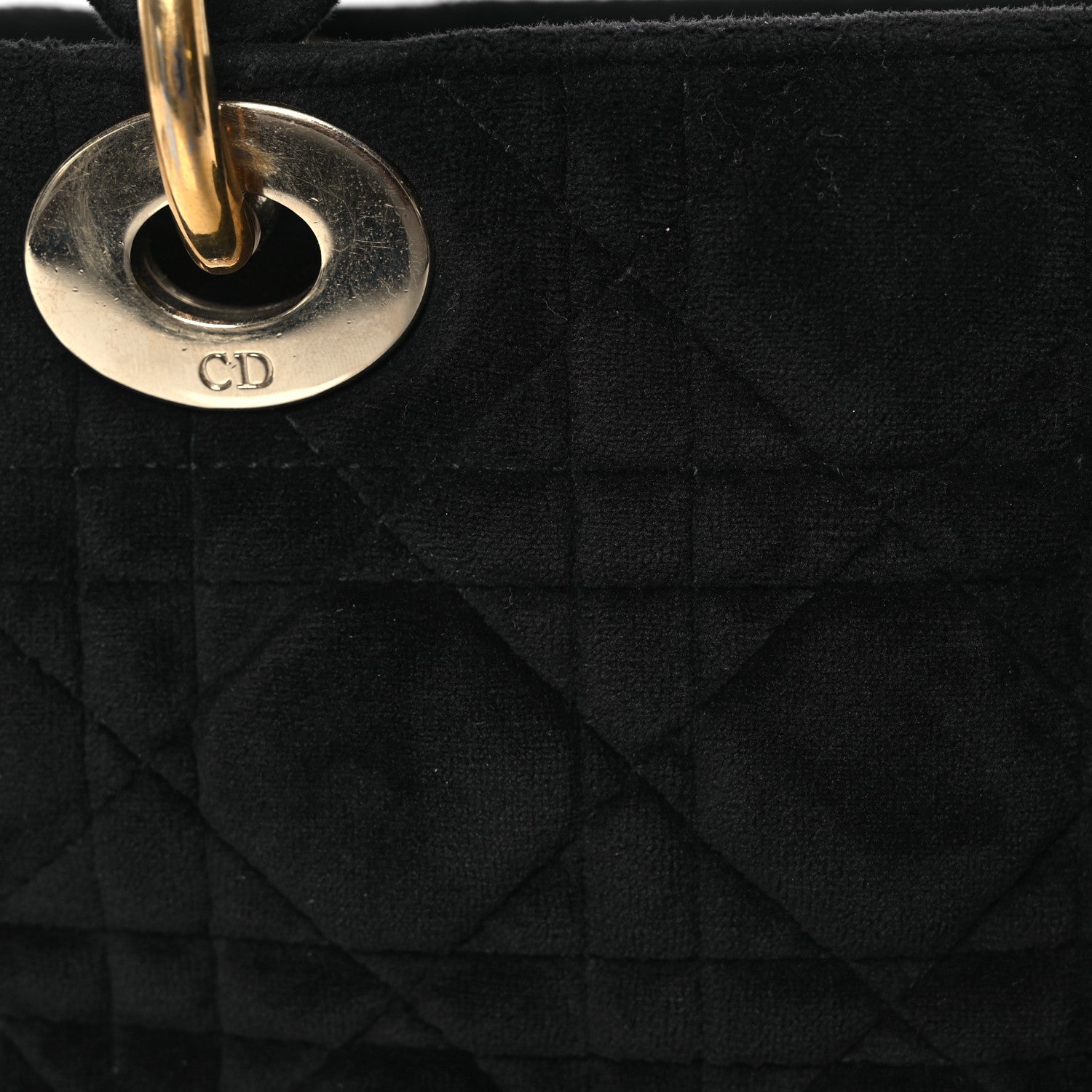 Christian Dior Velvet Mini Lady Dior Black 8 of 14
