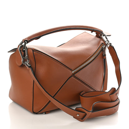 Loewe Calfskin Medium Puzzle Bag Tan 2 of 9