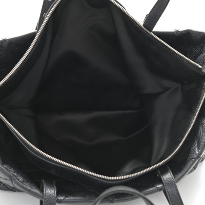 Chanel Glazed Calfskin Large On The Road Tote Black 6 of 15