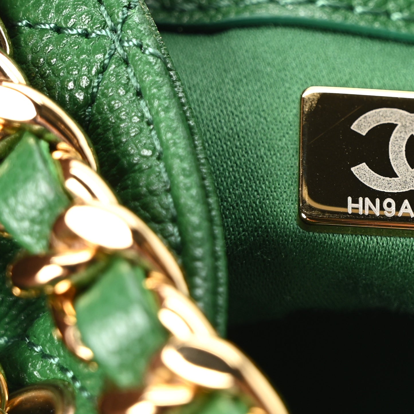 Caviar Quilted Mini Chanel 25 Handbag Green