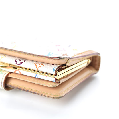 Louis Vuitton Monogram Multicolor French Purse Wallet White 17 of 21