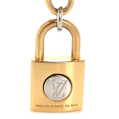 Louis Vuitton Metal Padlock Key Holder Silver 5 of 6