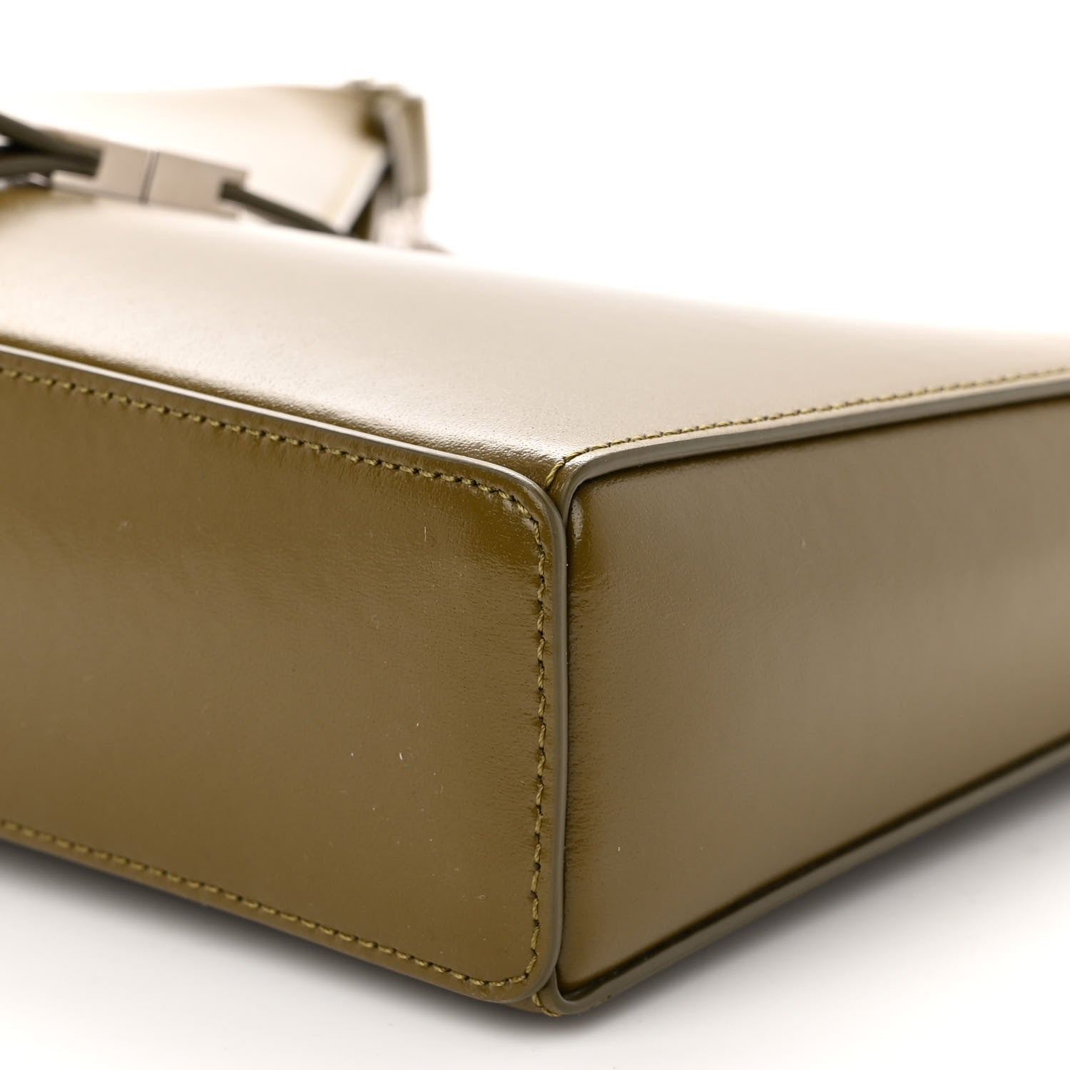 Givenchy Box Calfskin Small Cut Out Shoulder Bag Green 7 of 8