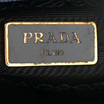 Prada Saffiano Lux Medium Tote Bluette Black 7 of 11