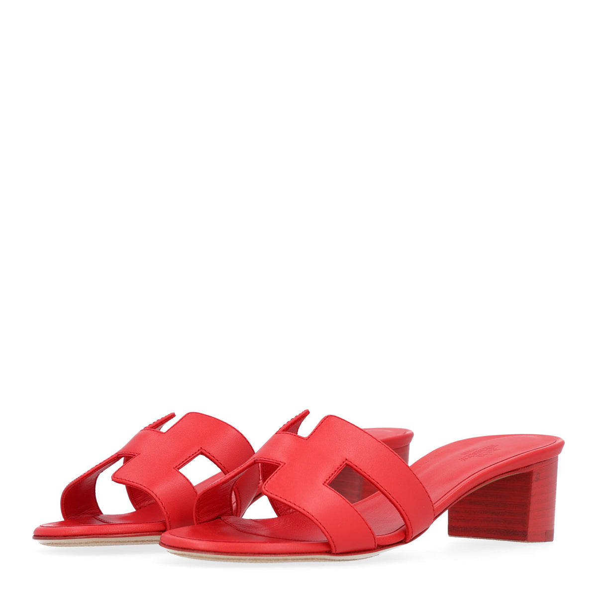 Calfskin Oasis Sandals 35.5 Rouge Bali
