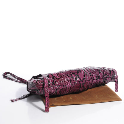 Gucci Python Large Hysteria Clutch Purple 4 of 8