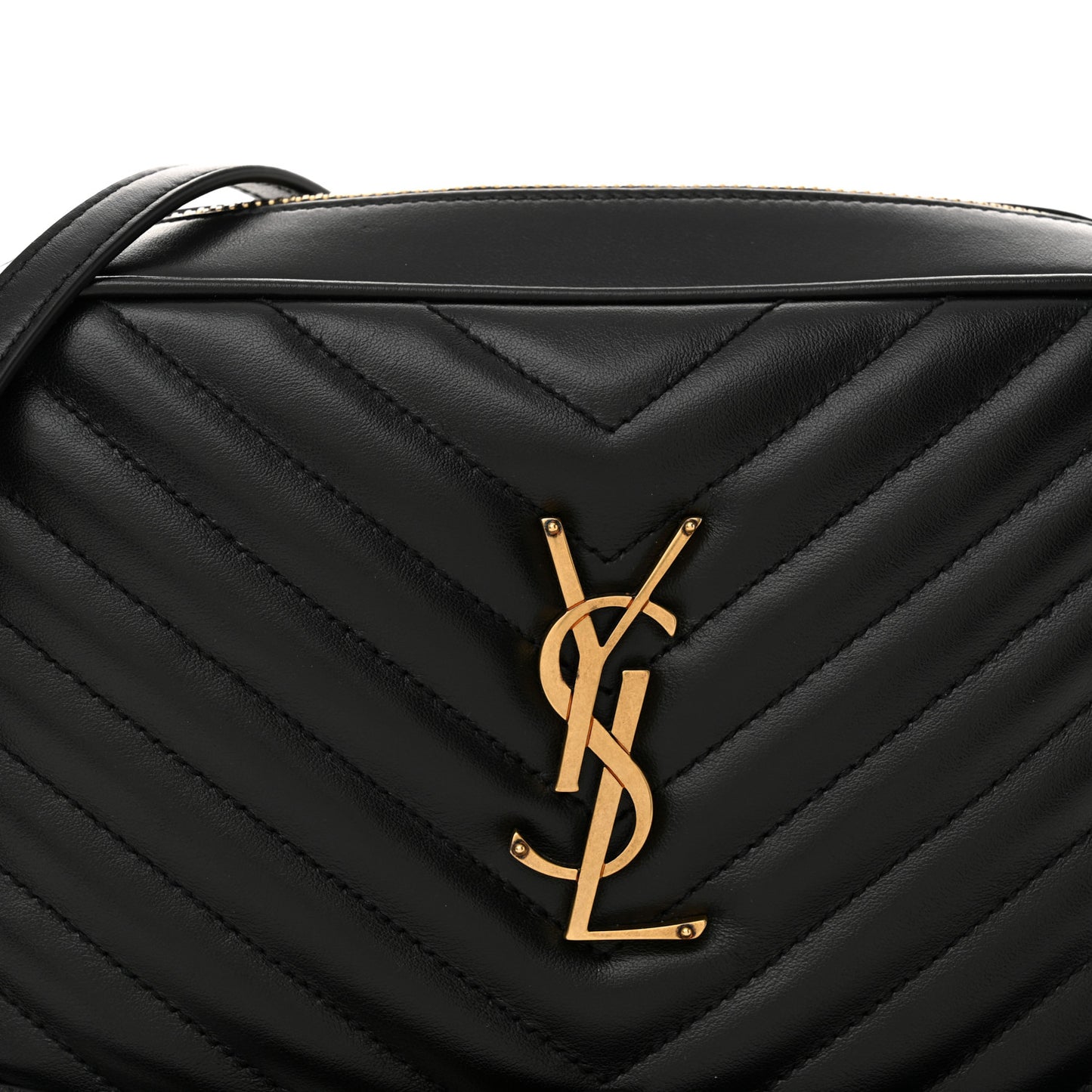 Calfskin Matelasse Monogram Lou Camera Bag Black
