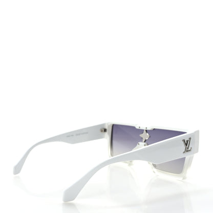 Louis Vuitton Acetate Swarovski Crystal Cyclone Sunglasses Z1737E White 5 of 9