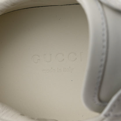 Gucci Calfskin Web Floral Embroidered Womens Ace Sneakers 37 White 7 of 9