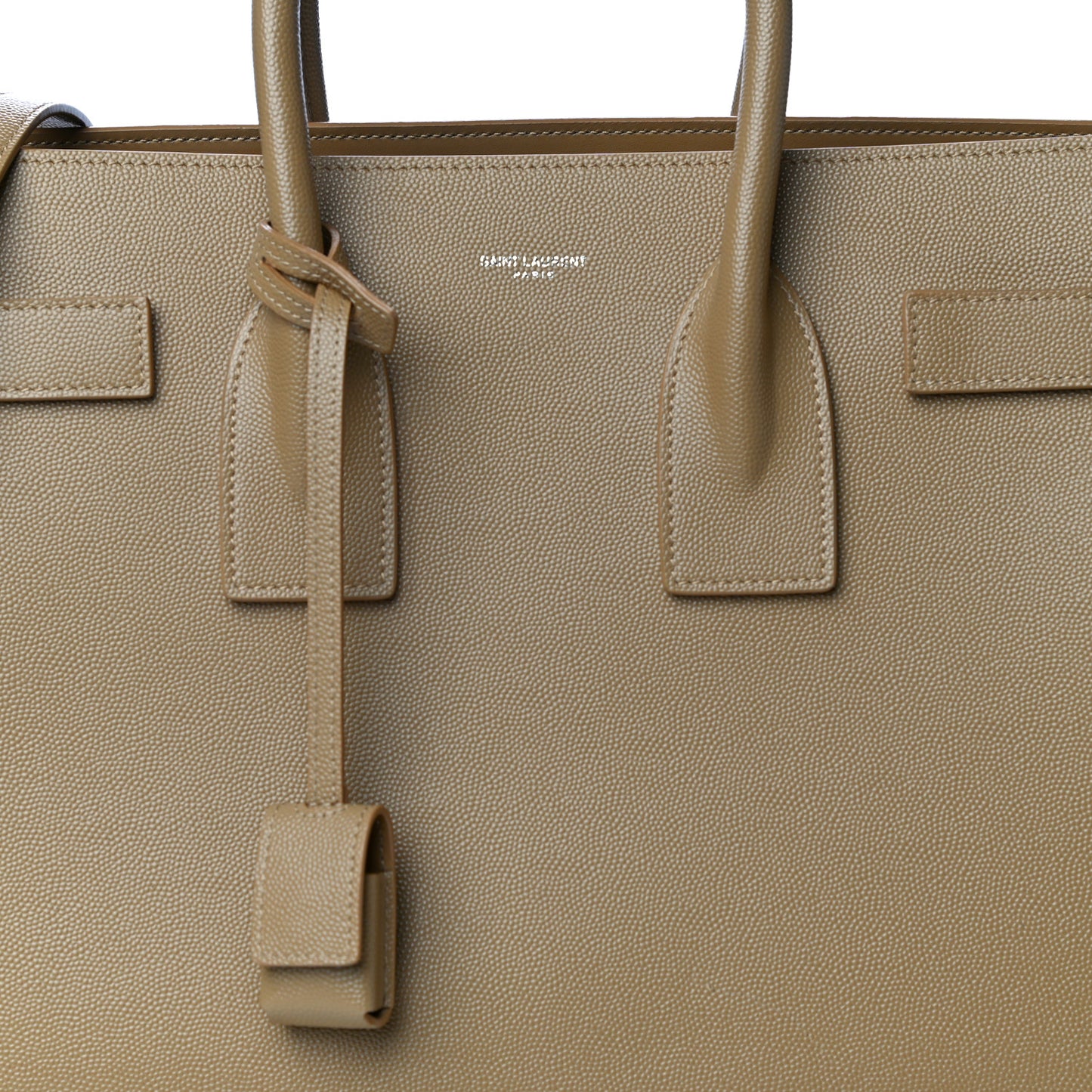 Grained Calfskin Small Sac De Jour Taupe