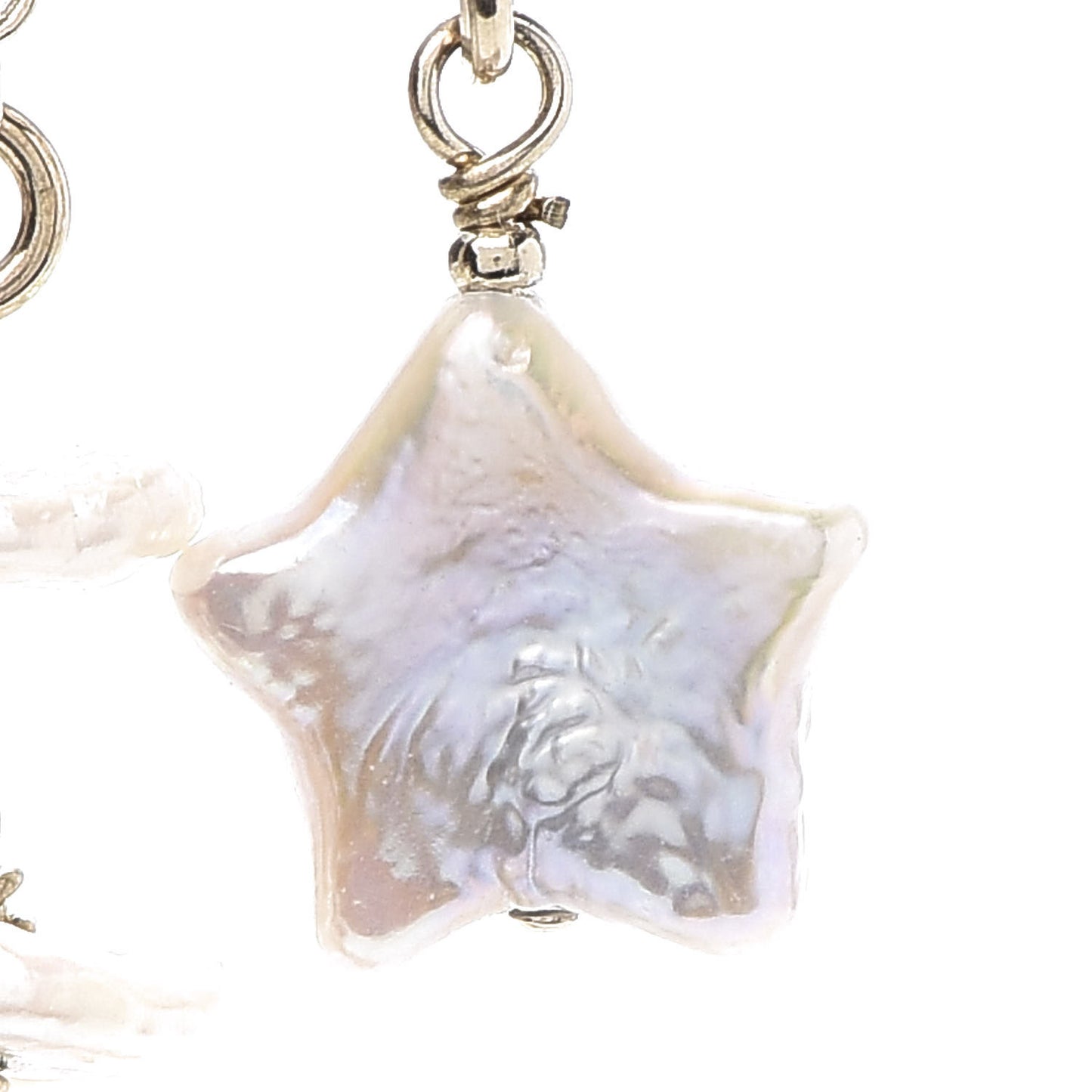 Pearl CC Chain Necklace Gold