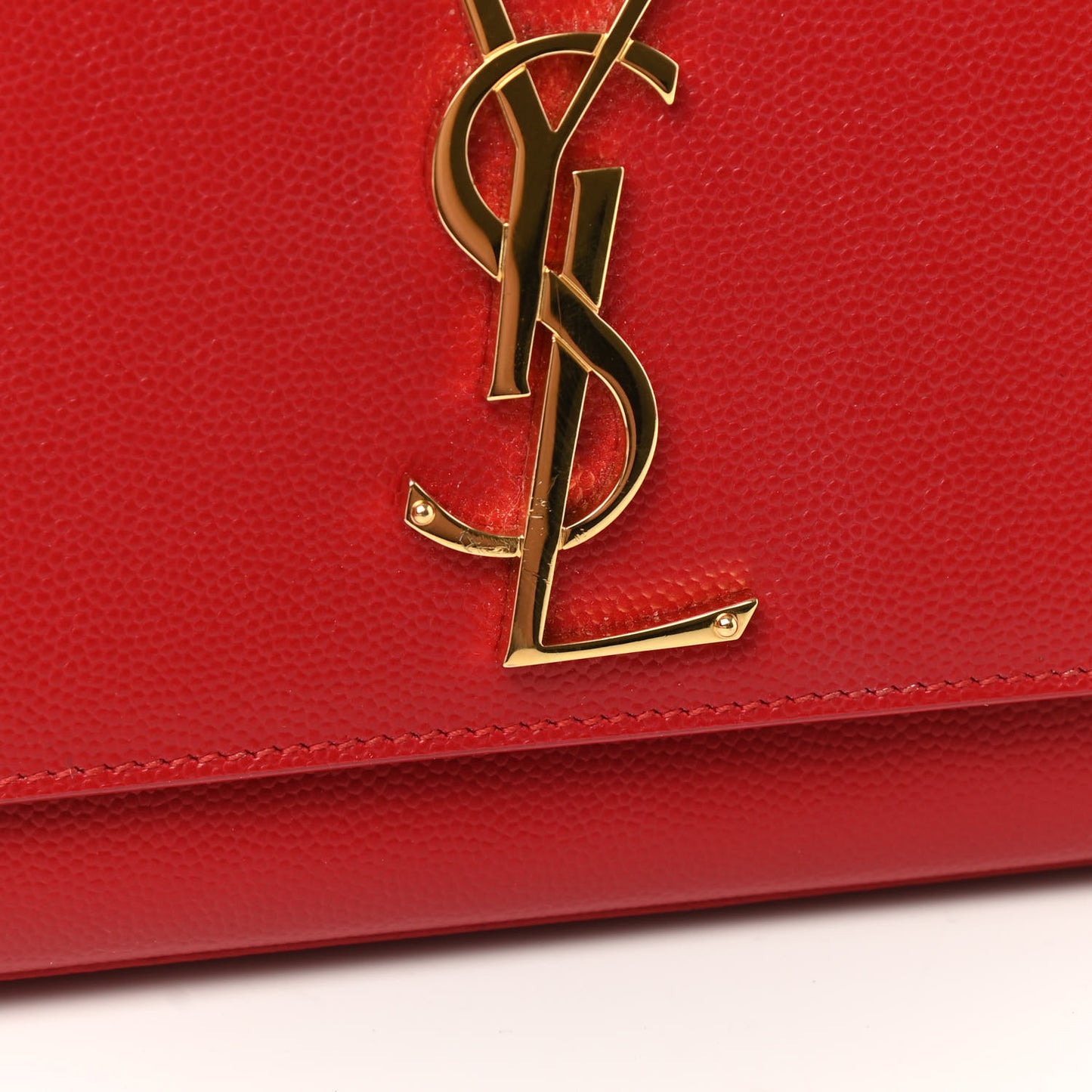 Grain De Poudre Classic Monogram Cassandre Clutch New Red